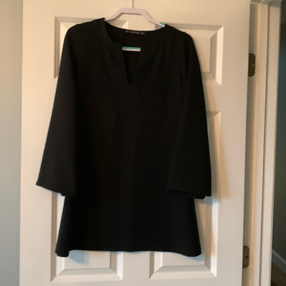 Zara basic black mini dress